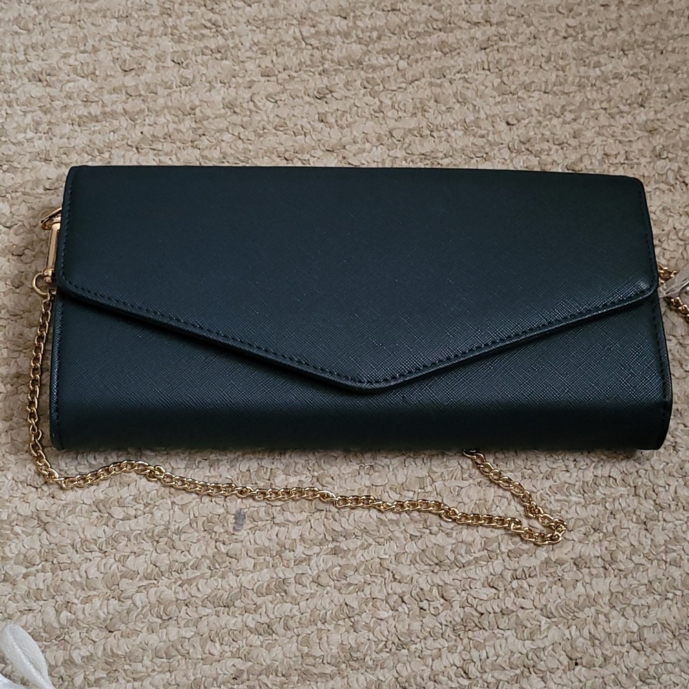 Blue clutch purse